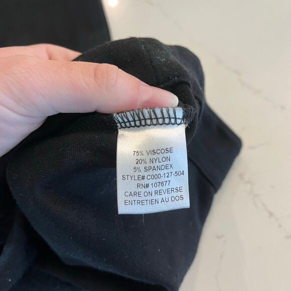 alice + olivia Front Zip Black Leggings size 4 - Picture 7 of 10